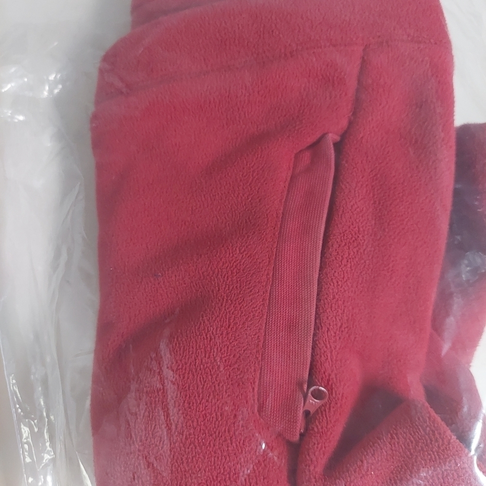 Horny Toad Dark Red Vest Fleece Full Zip Pockets Three Loop Buttons Size S - Picture 13 of 14